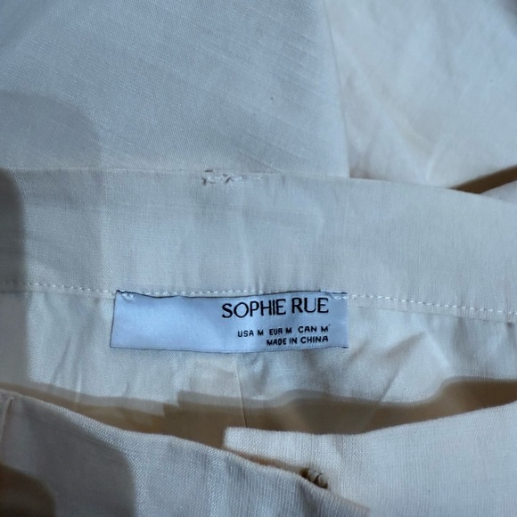 Sophie Rue Cream Bermudas Classic Tailored Fit - Picture 4 of 6